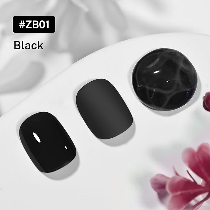 OpenLive 16.5ml Black Nail Polish Large Volume Quick Drying Nail Polish, Fast Drying and Long Lasting Color Nail Art DIY Home Manicure Gift for Women