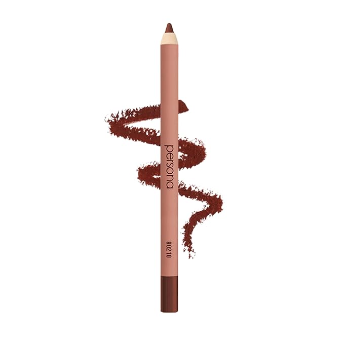 PERSONA Cosmetics Lip Liner | Creamy, Long-Wear Matte Pencil with Jojoba Oil | Hydrating & Easy to Apply | Shapes, Defines & Contours Lips | Vegan, Cruelty-Free, Paraben-Free | Made in USA, 90210