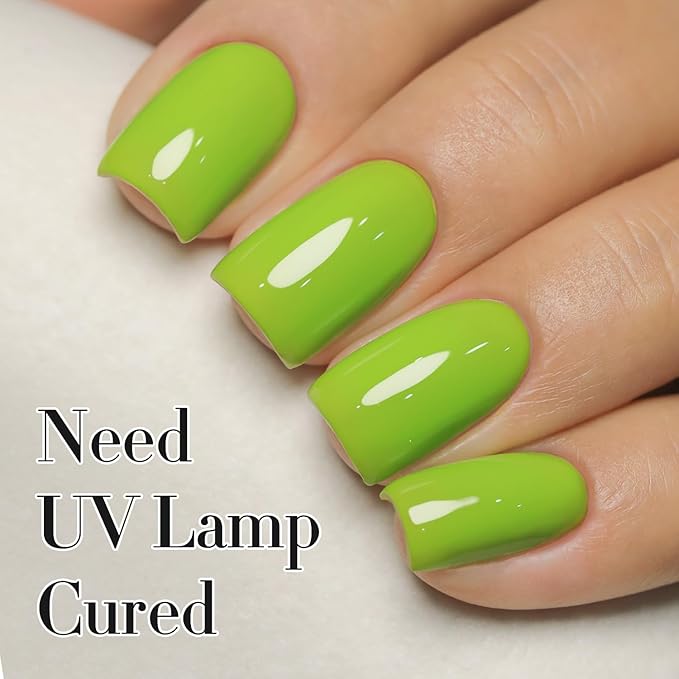 Double Rhythm Gel Polish 15ML Jelly Sheer Pastel Light Milky Color Pearl White Bottle 1 PC 0.5 OZ Full Size Nail Art Salon at Home (Forest Green-D1068)