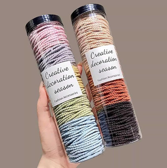 Elastic Hair Ties, Thick Seamless Hair Bands No Damage Soft Ponytail Holders Hair Accessories for Girls Women (C 200 Pieces,One Size)