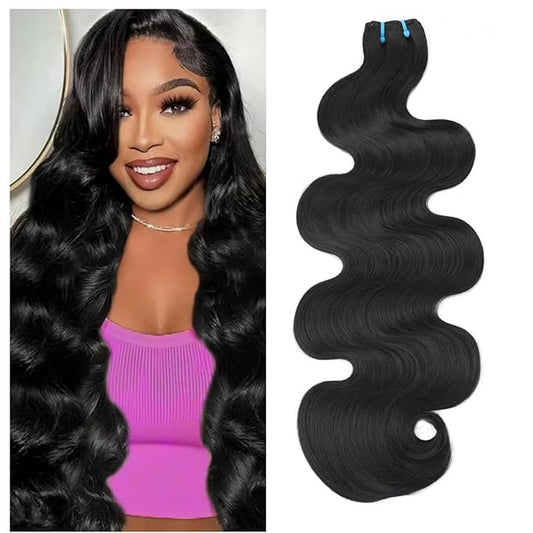 16A Body Wave Bundles Human Hair 100% Real Raw Human Hair Bundles Body Wave 20 Inch, No Tangle Shedding,Triple Lifespan Virgin Hair Extensions Thick Weave Reusable