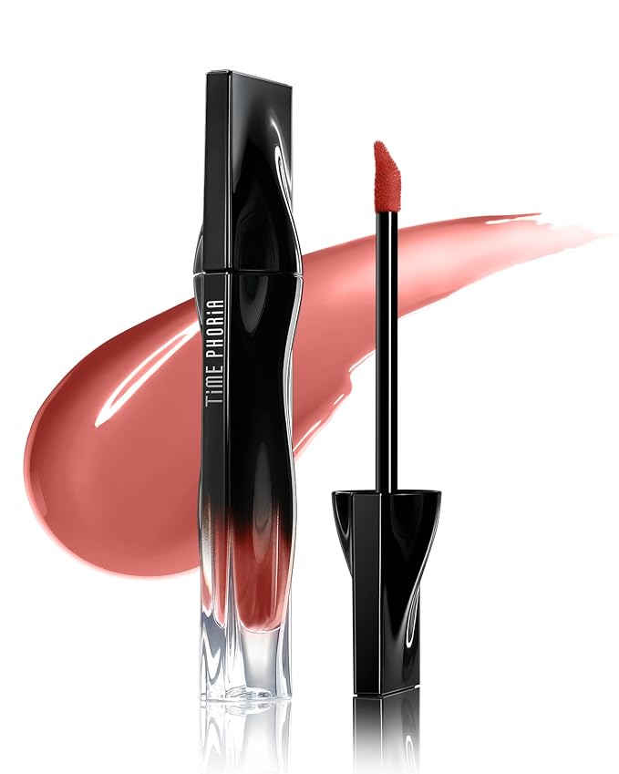 Stellar Dust Lip Stain 01 Calyptra, Transfer-Proof & Smudge-Proof Lip Gloss, Nude Brown Tinted Glossy Finish, High-Pigment Vibrant Color, Hydrating Lightweight Long-Lasting Lip Makeup