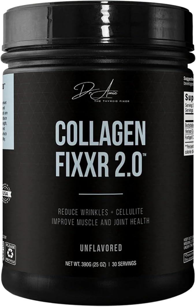 Fixxr Collagen 2.0 by Dr. Amie | with 3 Bioactive Collagen Peptides | Unflavored | 30 Servings