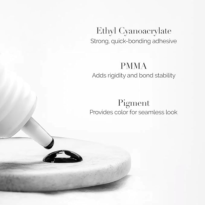 DLUX PROFESSIONAL Eyelash Extension Glue for Professionals - 9 Weeks Retention, 1 Sec Drying Time, Latex Free Semi Permanent Individual & Volume Lash Extension Glue