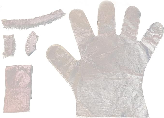Tuimiyisou Hair Bleach Kit Hair Dye Kit Disposable Hair Bleach Kit DIY Hair Dying Kit Include Gloves, Ear Caps, Shower Cap, Shawl, Hair Dying Accessory Kit for Salon