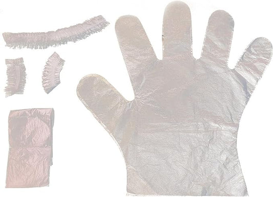 Tuimiyisou Hair Bleach Kit Hair Dye Kit Disposable Hair Bleach Kit DIY Hair Dying Kit Include Gloves, Ear Caps, Shower Cap, Shawl, Hair Dying Accessory Kit for Salon