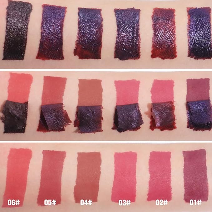evpct Mauve Red Peel Off Lip Stain Tints with Tweezer, Matte Liquid Lipstick Lip Stain Long Lasting Waterproof for Women, Non-stick Cup Lipstick Peel Off High Pigmented Smudge-proof Easy to Apply, 02#