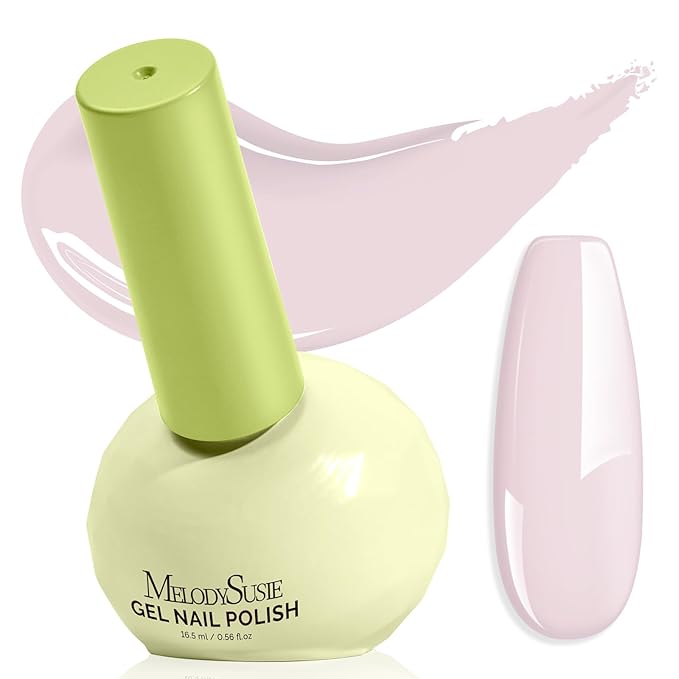 MelodySusie Highly Pigmented Gel Nail Polish, 0.56 Fl Oz Soak Off UV LED Pink Gel Polish, Plant-Based Formula, 16.5ml Tilt-and-Stand Bottle, TPO & HEMA Free, Gift for Nail Art at Home & Salon