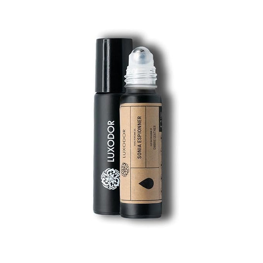 Luxodor Impression of Ombre Leather, Unisex Perfume Oil, Alcohol Free, Fragrance Oil for Body, 10ml Roll On