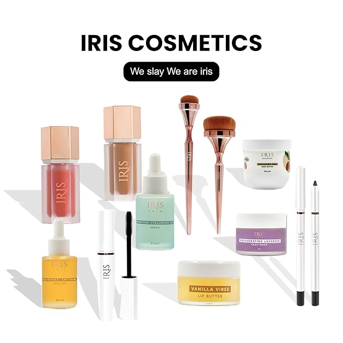 IRIS Waterproof Kajal & Kohl Pencil | Ultra Black, 24-Hour Matte Finish | Smudge-Proof, Vegan, Cruelty-Free | Ceramide-Infused to Lock in Moisture | 1.2 mL