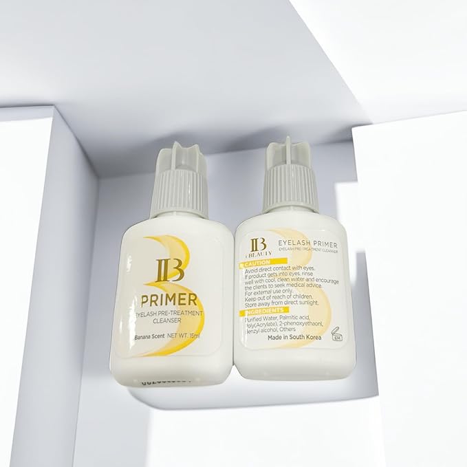3 Bottles Korea i-Beauty IB Ultra Bonding Glue/Pirmer/Super Bonder Eyelash Extensions Glue Red Cap Adhesive Black Beauty Tools Professional Salon Use by Lava