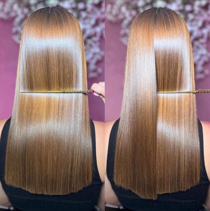 Moroccan Keratin Hair Treatment Straightening Blowout Brazilian Smoothing Professional Results Salon and Home Use , Long Lasting organic results 4-6 months 4pc Set