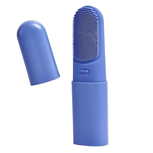 Face Scrubber with Heated,3 Modes Waterproof Rechargeable Portable Travel Size Makeup Remover Cleansing, Exfoliating and Massaging face wash Brush for Women & Men(Deep Ocean Key Blue)