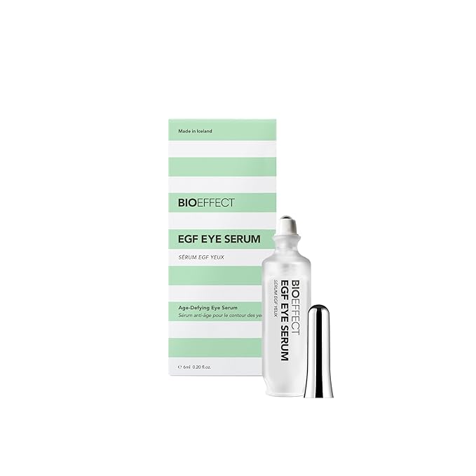 BIOEFFECT EGF Eye Serum with De-Puffer Rollerball | Age-Defying Under Eye Treatment with Epidermal Growth Factor for Fine Lines, Wrinkles, Puffiness & Sagging 6 mL / 0.20 oz