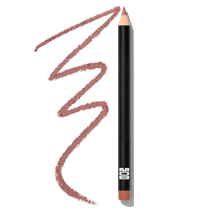 MOB Beauty Smooth Precision Waterproof Lip Liner M1990 Cool Tone Neutral – Long-Wearing, Glide-On Formula with 100% Natural Ingredients, Vegan and Cruelty-Free, Plastic-Free Formula and Packaging