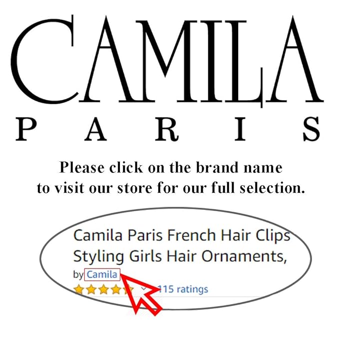 Camila Paris CP2907 French Hair Clip for Women, Green, Girls Hair Claw Clips Jaw Fashion Durable and Styling Hair Accessories for Women, Strong Hold No Slip Grip, Made in France