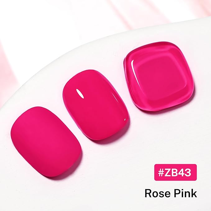 OpenLive 16.5ml Rose Pink Nail Polish Large Volume Quick Dry Nail Polish, Long Lasting Shine, Fingernail Toenail Nail Art DIY Home Travel Nail Art Gift
