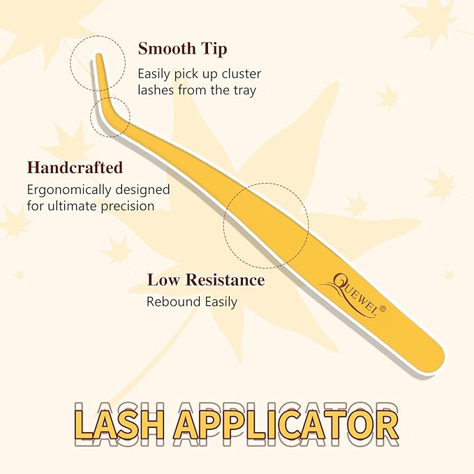 QUEWEL Lash Clusters Kit, 280Pcs 80D+100D 3D Lash Cluster Eyelash Extensions 10-18mm Lash Clusters Kit with Lash Bond and Seal and Lashes Tweezers Easy DIY at Home (80+100D 3D Kit)
