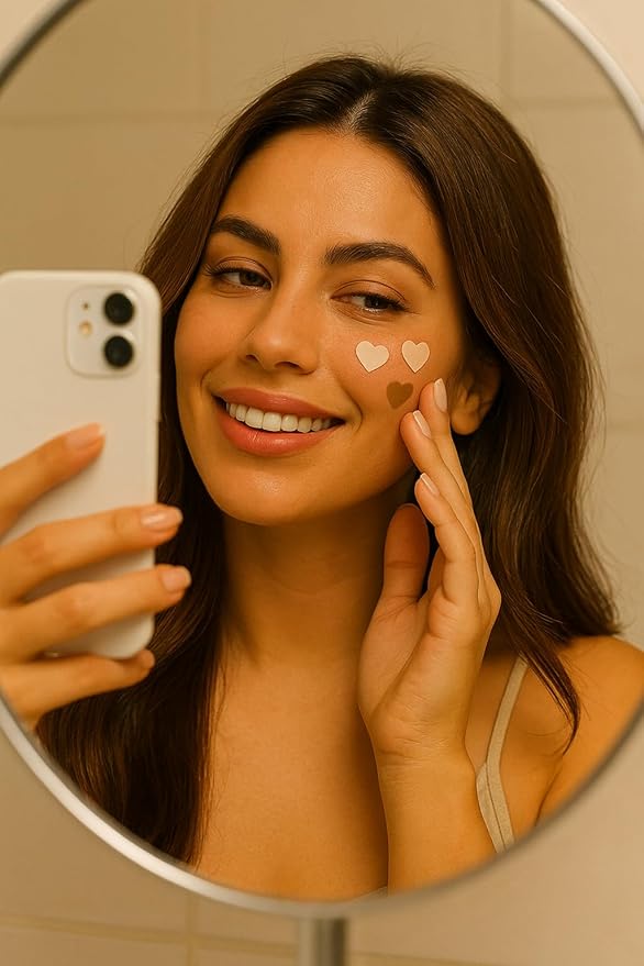 The Edition - Pimple Patches - Heart Shaped Hydrocolloid Pimple Extractor – Cute Acne Spot Treatment for Overnight, Zit Blemish Cover, Waterproof, For all Skin types (60 Count)