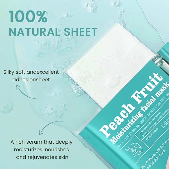 CAKAILA Face Sheet Mask Skincare,Hydrating Spa Face Mask For Sensitive Skin,Moisturize,Nourish for All Skin Types,Natural Skin Care Spa Face Mask for Women Men,Pack of 8