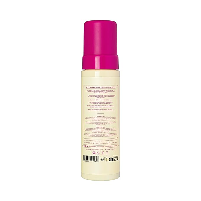 Coco & Eve Sunny Honey Bali Bronzing Bundle (Medium). All Natural Sunless Tanning Mousse. Instant Self Tanning Lotion with Bronzer, Mitt Applicator and Kabuki Brush.