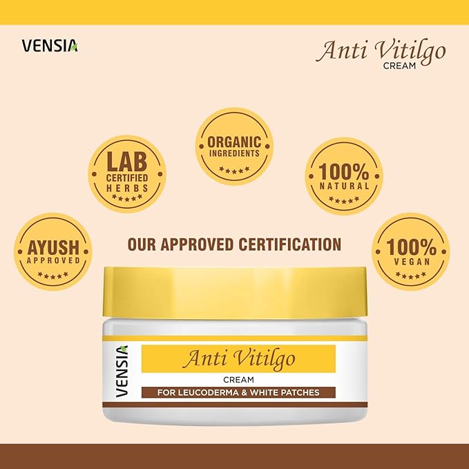 Anti Vitiligo Cream | Super Effective on Vitiligo, White Patches, Discoloration of Skin, Scar Removal, 80 Gram