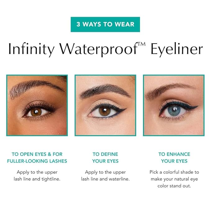 Thrive Causemetics Infinity Waterproof Eyeliner Pencil, Built In Sharpener & Smudge Tip, Long Lasting, Smudge Proof, Hyaluronic Acid & Shea Butter, Vegan & Cruelty Free, Talia (Navy Matte)