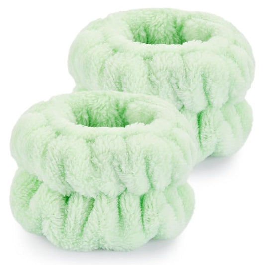 2 Pcs Wrist Bands for Washing Face-Dorbetar, Microfiber Wrist Towels for Washing Face, Spa Wristbands for Washing Face, Face Wash Wristbands, Arm Bands for Washing Face for Woman and Children