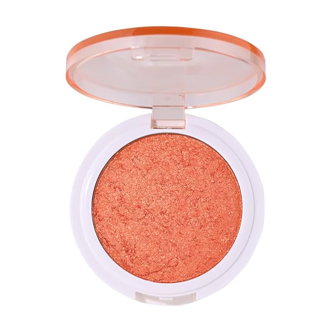 Highlighter Makeup Palette for Blush,Contour,Shadow,Face or Eye Makeup, Shimmer Glow, Creamy Mousse Pressed Powder, Intensely Pigmented, Glitter Sparkling (B03-02# Sunbathing)