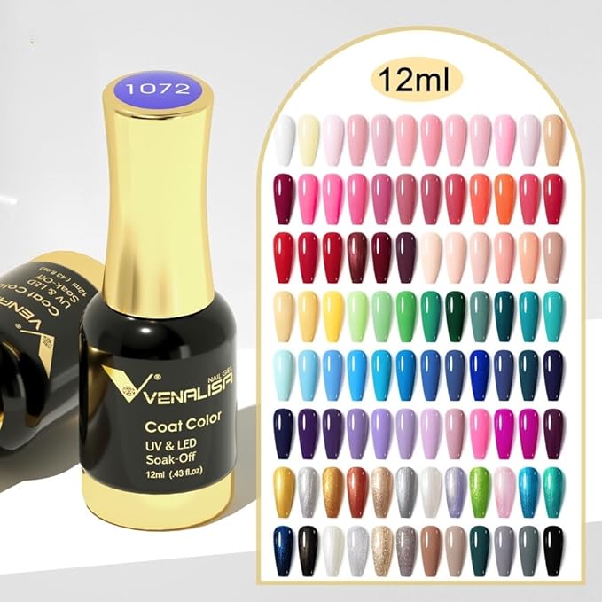 VENALISA Ivory White Gel Nail Polish 1 Pcs 12ml Gel Polish Soak Off UV Salon Manicure DIY at Home Nail Art For Girls Women