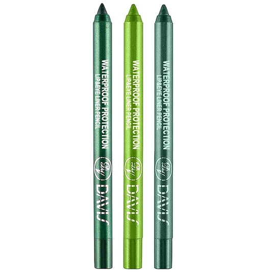 3 Colorful Eyeliner Pen Set, Eye Shadow Pencil, Pearl Eyeliner Kit Metallic Glitter Eye liner Pencil for Women Eye&Lip Liner Professional Eye Makeup Set Colorful Eye Color (3PCS A)