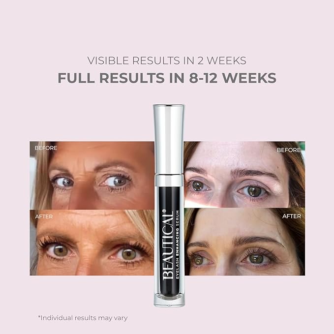 BEAUTICAL Eyelash Serum – Lash Enhancing & Conditioning Formula with Botanical Ingredients for the Appearance of Fuller, Shinier & Healthier-Looking Lashes – Nourishing Lash Care, 3ml