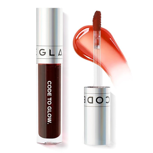 Glam Code Wipe-Off Lip Stain Lightweight Lip Tint Non-stick to Cup Transfer-Resistant, Smudge-Proof Lip Gloss Highly Pigmented Matte Long-lasting Vibrant Kiss-Proof Lip Stain - 06# Peachy Pink
