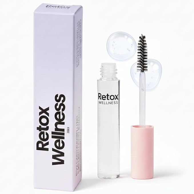 RETOX WELLNESS Eyelash Growth Serum | Peptide & Botanical Infused lash conditioner for Thicker, Stronger & Longer-Looking Lashes | Lash Serum without Prostaglandin | Daily Gentle Lash Treatment, 10 ml