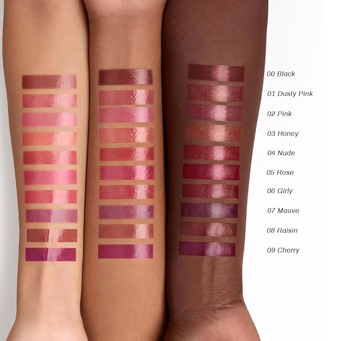 Kaely Raisin Honey Lipstick Tinted Lip Balm, Hydrating Shine Lipstick for Women Dry Lips, Moisturizing Nourishing Glossy Lip Gloss Stain Makeup, Sheer Lightweight, Vegan & Cruelty-Free, 08