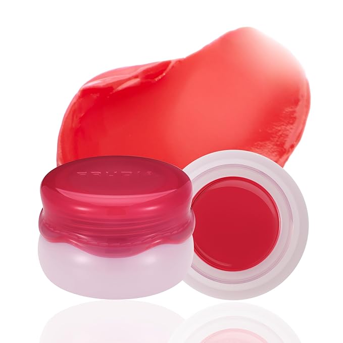 FRUDIA Glow Juicy Jam Lip & Cheek Stain (Dodo Apple) – Korean Lip Tint & Blush in One | Long-Lasting, Moisturizing, Non-Sticky Glossy Color for Lips, Cheeks & Eyes | Classic Warm Red (4.5g)