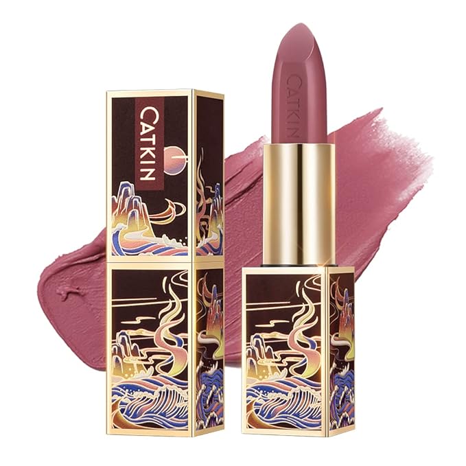Catkin Semi-Matte Lipstick Hydrating High Impact Color Infused with Vitamin E and Avocado Oil Smooth Soft Texture Long Lasting Matte Finish 167