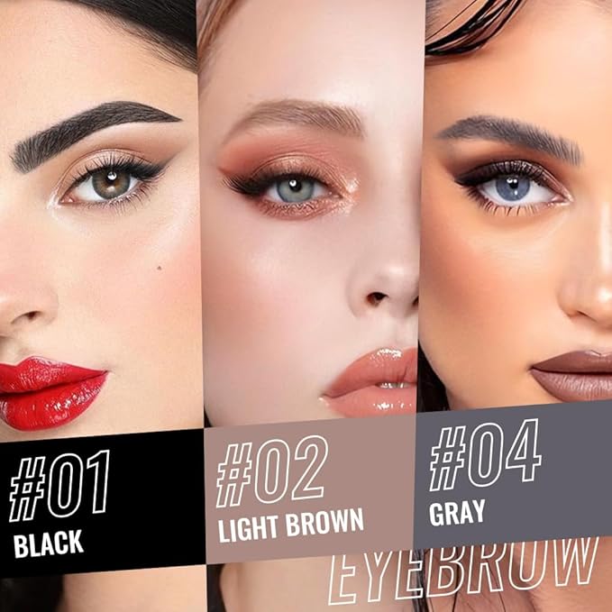 5 Pcs Ultimate Eyebrow Retractable Definer Pencils,Dual-Sided Natural Soft Textured Eyebrow Pencil, for Daily Look Eyebrow Makeup,Brow Brush,Fine Tip (2*black+2*milk tea+grey)