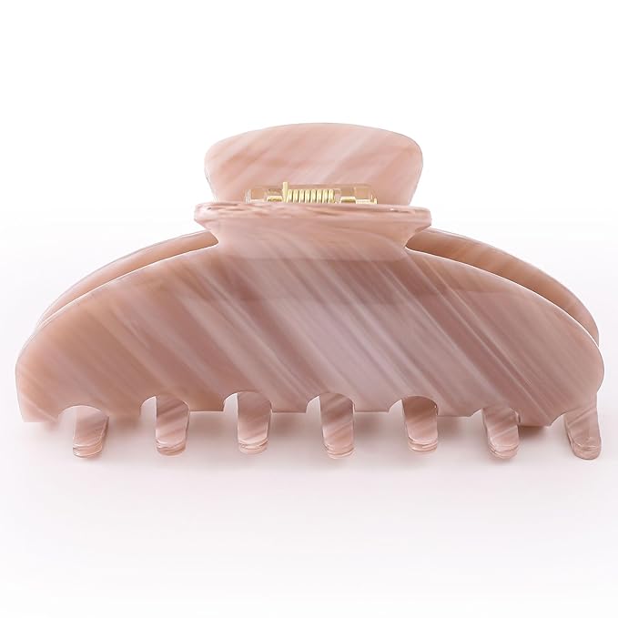 Big Hair Claw Clips for Thick Hair, Tortoise Shell Nonslip Large Hair Clips, Celluloid Butterfly Jaw Clips, Strong Hold for Women