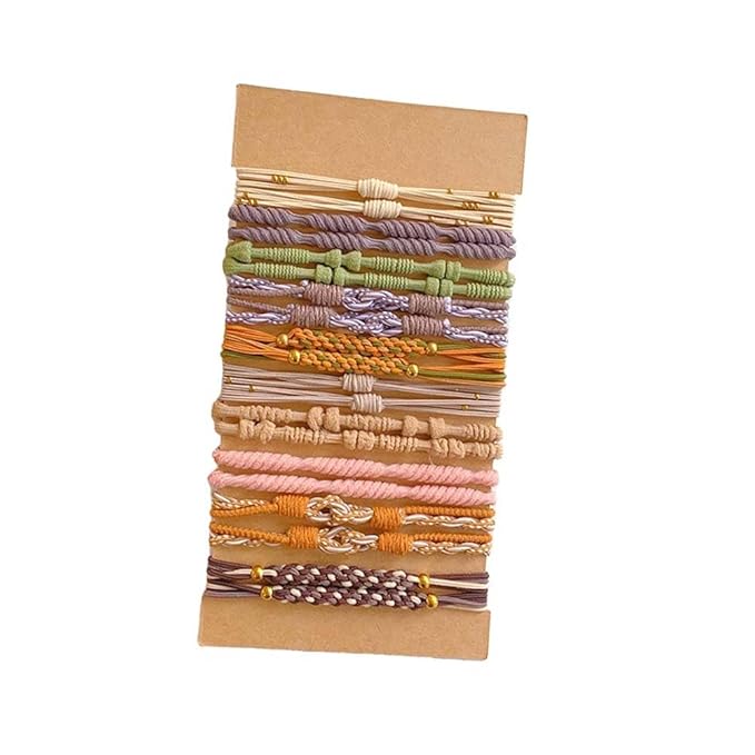 Multistyle Hair Ties Set: Gentle High Elasticity Ponytail Scrunchie Bracelet for Women (5-Heart Buckle A Set:20, One Size)