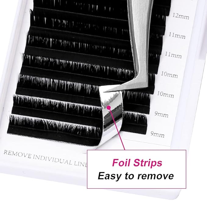 Eyelash Extensions L Curl 0.07 Easy Blooming Lash Extension Matte Rapid Volume Lash Extensions Flowering Easy Fan Volume Lashes (0.07-L, 8-14 Mixed)