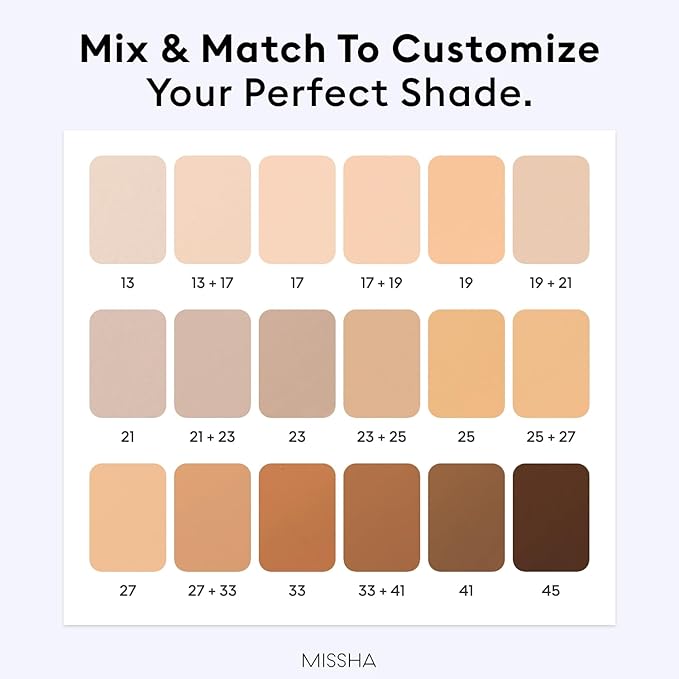 MISSHA M PERFECT COVER SERUM BB CREAM No.33 Tan -Tan with Warm Undertone, BB Cream by Cardi B Pick, Skin Tint, Tinted Moisturizer, Skin Care Foundation Makeup, Korean Makeup, 1.18 Fl oz