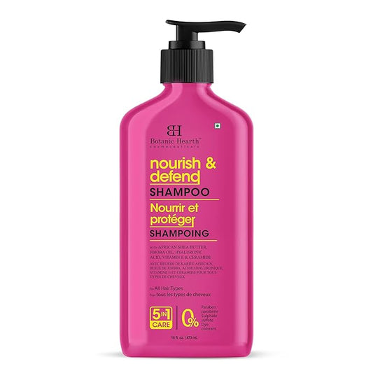Botanic Hearth African Shea Butter Shampoo Infused With Jojoba Oil, Hyaluronic Acid, Vitamin E & Ceramide | Clarifying Shampoo To Nourish, Defend & Strengthen Hair | For All Hair Types, 16 Fl Oz