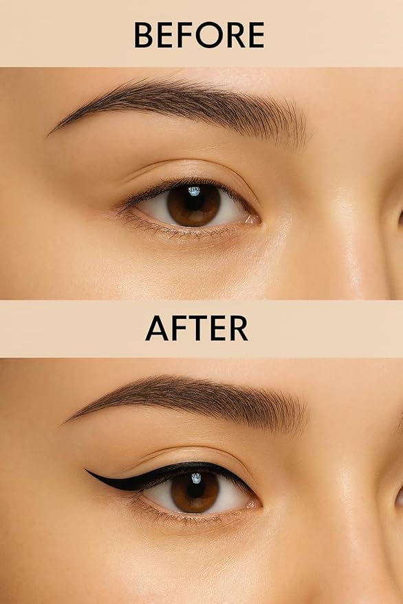 Vegan Waterproof Liquid Eyeliner Pen – Black, Smudge-Proof, Long-Lasting, Precise Tip, Easy Application, All-Day Wear