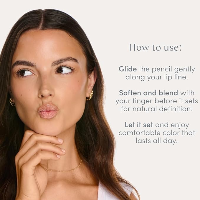 Ravie Beauty Soft Definition™ Longwear Lip Liner – Smudge-Resistant, Waterproof Precision Pencil for Effortless Shaping – Vegan & Cruelty-Free All-Day Wear Lip Definition (Almond)