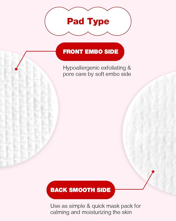 CELL FACTORY Pore Clear Toner Pad - Vegan, Skin Safety Tested, Peptides 60,000ppm, Retexturizing, Sebum Control, Pore Tightening, Mild Exfoliating & Calming - Italian V-Label Certified, 60 Pads