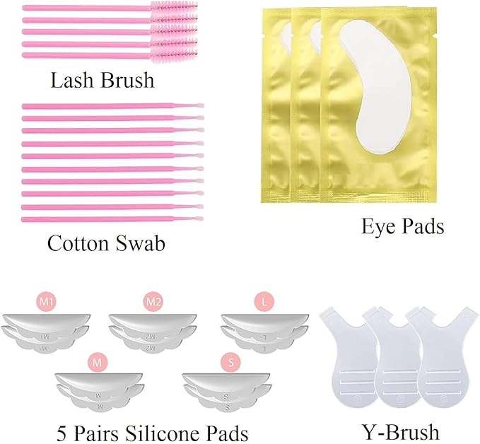 Lash Lift Kit Eyelash, Perming Full Lash Kit All in 1, for Professional Eyelash Lash Extensions, Glue Upgraded Version, Lash Lifts, Lash Curling, Semi-Permanent Curling Perming Wave TUBeauty