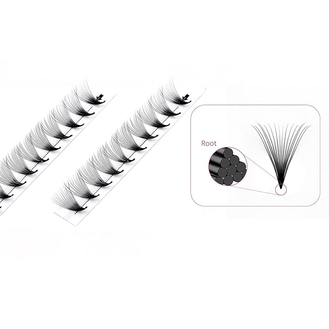 Eyelash Extensions Premade Fans Eyelash Extensions C CC D DD Curl Pointy Tip Pre Fan Eyelashes Premade Lash Extension Fans Volume Lash Extensions Pre Made Volume Lashes (16D-0.07C, 12mm)