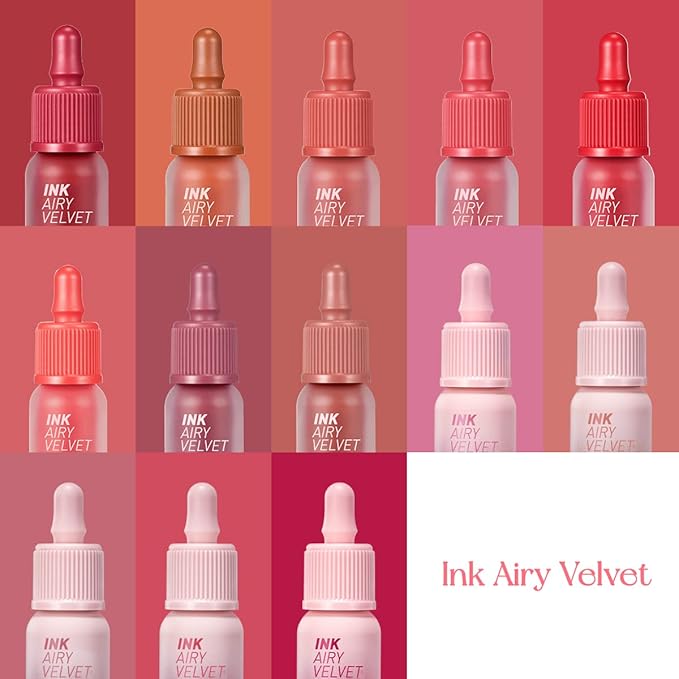 Peripera Ink Airy Velvet Lip Tint | High-Pigmentation, Lightweight, Soft, Moisturizing (029 WHAT ARE YOU FIG?)