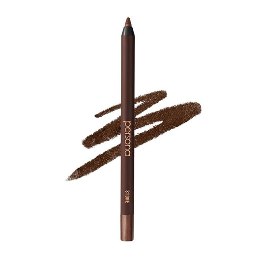 PERSONA 24HR Waterproof Eyeliner | Creamy, Smudgeable Pencil for Lash Line & Waterline | All-Day to All-Night Wear | Vegan, Cruelty-Free, Paraben-Free | Made in USA, Stone